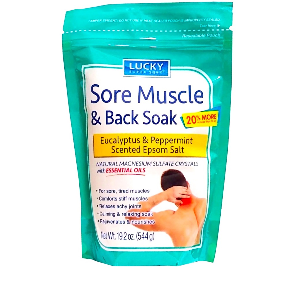 Lucky Super Soft Sore Muscle & Back Soak, 19.2 Oz., 1 Pouch